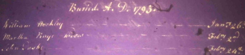Wickhambrook: John Paske buried February 24th 1795